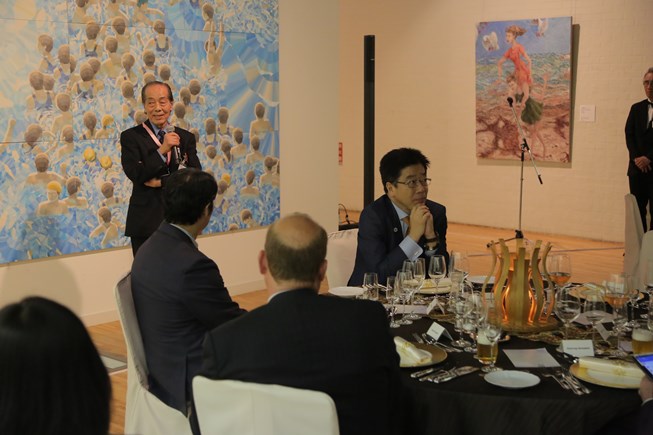 公式夕食会の様子 公式夕食会の様子